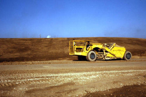 Heavy equipment at Kiwanis Park site