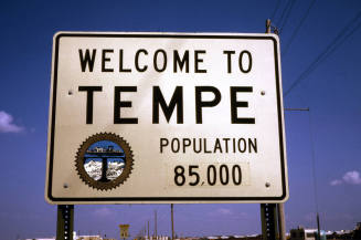 "Welcome to Tempe" sign