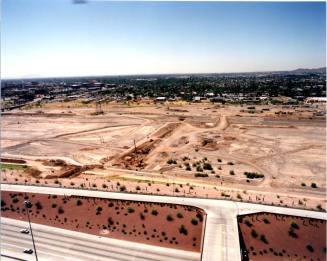 Tempe Town Lake construction site- facing south