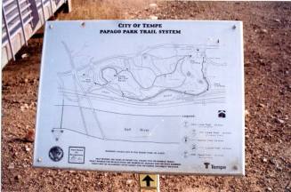 Papago Park Trail System Map sign