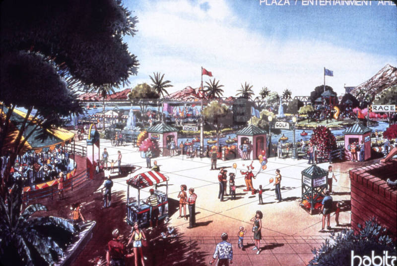 Rio Beach proposed plaza and entertainment area