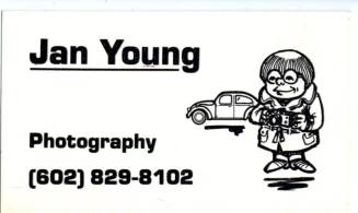 Jan Young Photography business card