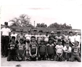 1950s Little League group photograph; "Tempe Clinic Hospital" & "Tempe Rotary" Teams
