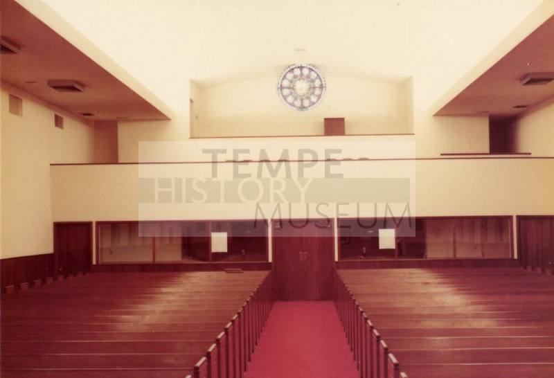 Photograph of interior of First Congregational Church of Tempe