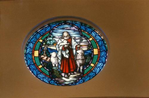 Photograph of First Congregational Church of Tempe Good Shepherd Stained Glass Window