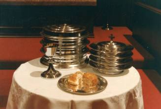 Photograph of First Congregational Church of Tempe Communion Silver
