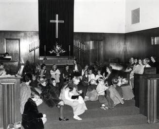 Children's moment at a First Congregational Church Service