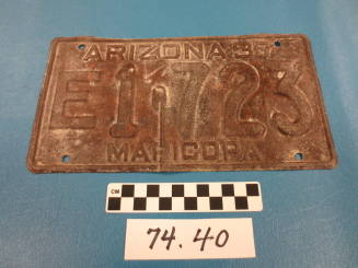 1937 Arizona License Plate