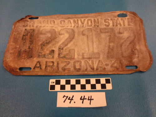 1941 Arizona License Plate