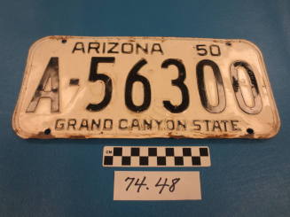1950 AZ License Plate