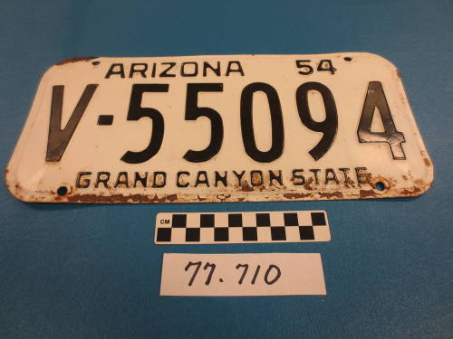 1954 AZ License Plate