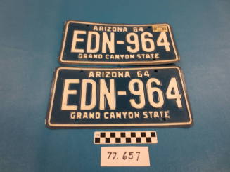 1964 AZ License Plates