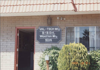 Val-Tech Manufacturing - 1034 West 23rd Street, Tempe, Arizona