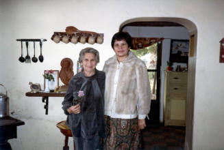 Irene Rodriguez and Marcie Gorman at Elias-Rodriguez house