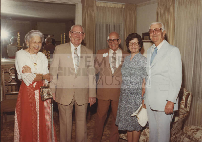 Howard Pyle with Guests at Birthday Party