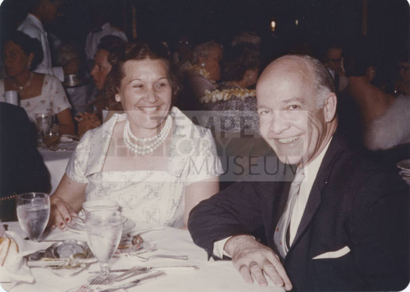 Howard and Lucile Pyle at a Restaurant
