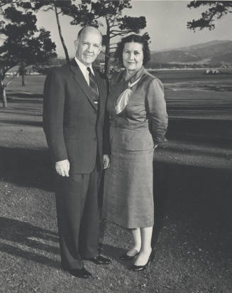 Howard and Lucile Pyle at Pebble Beach, Ca