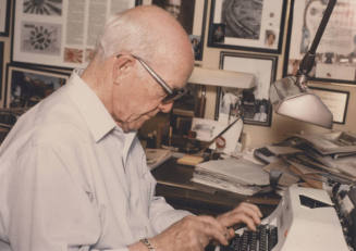 Howard Pyle at Typewriter