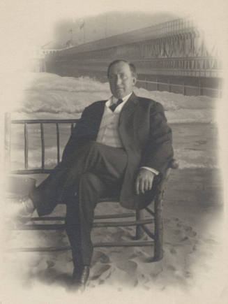 Portrait of Edwin Decker on Bench