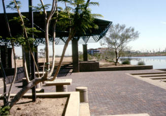Ramada and Lake at Arizona State University Research Park