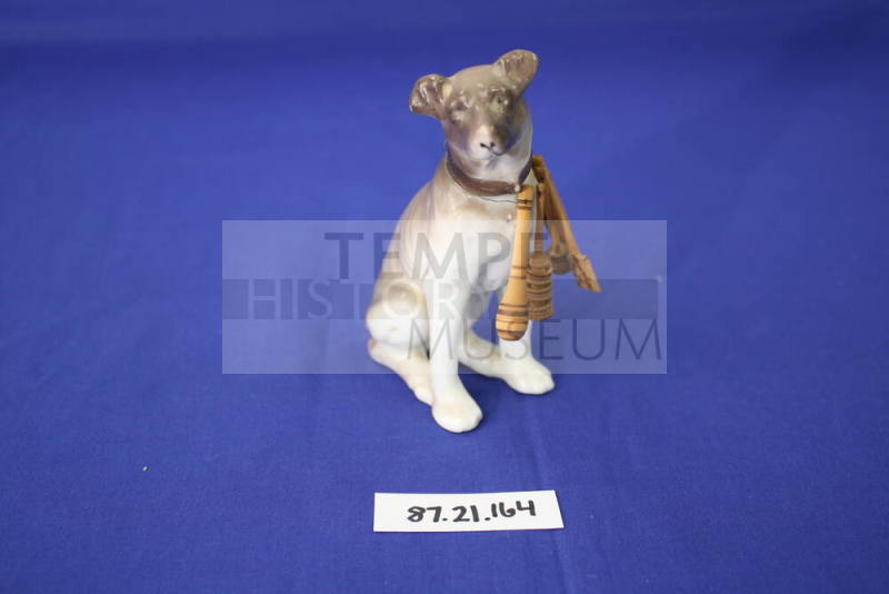China sitting dog figurine
