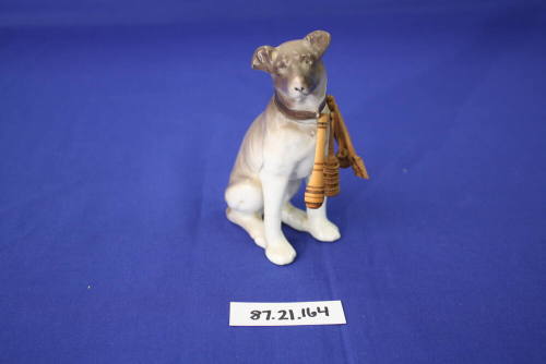 China sitting dog figurine