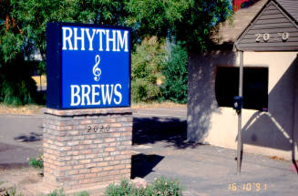 Rhythm & Brews Sign, 2020 E. Apache