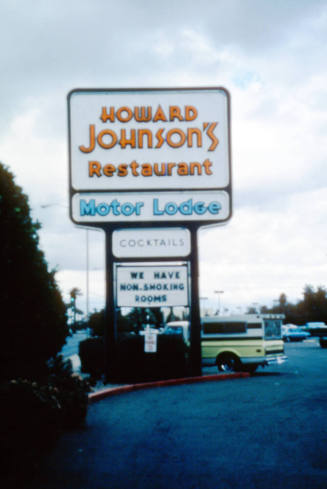 Howard Johnson Restaurant and Motor Lodge Sign, 225 E. Apache