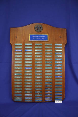 Tempe Rotary Club Past Presidents Plaque
