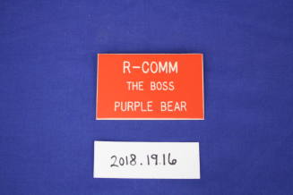R-Comm Pin, "The Boss", "Purple Bear"
