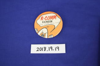 R-Comm I.D. Button, "Rainbow"