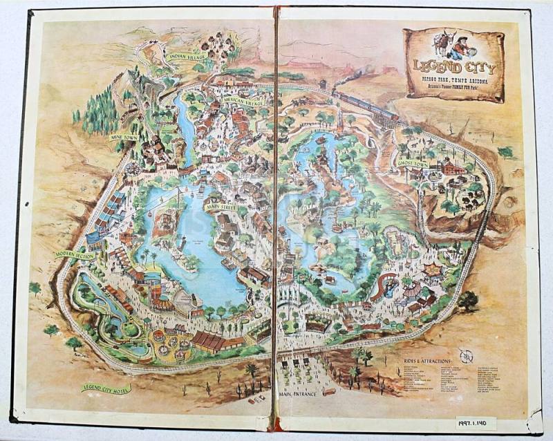 Bound Illustrated Map - Legend City