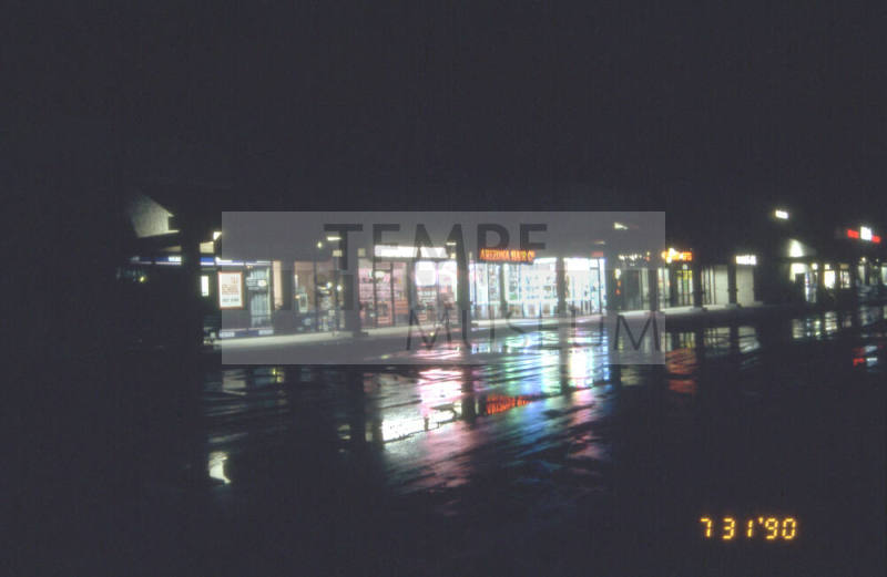 Strip mall, location unknown