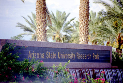 ASU Research Park sign, 2100 E. Elliot Rd.