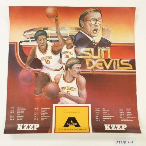 Poster, Sun Devils basketball
