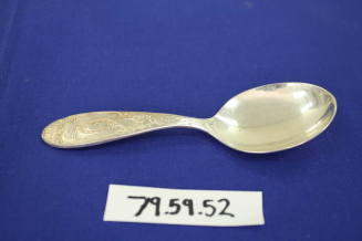 Engraved baby spoon