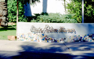 Date Palm Manor sign, W. Palmcroft Dr. and S. Mill Ave.