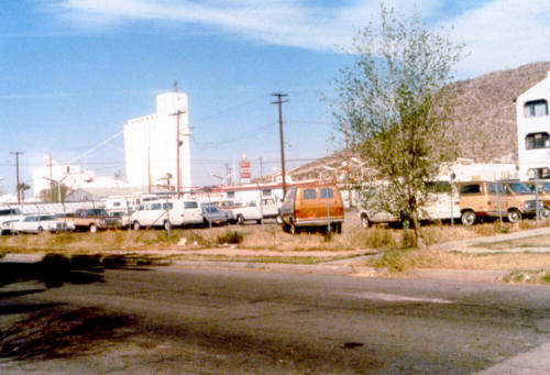 Used car lot at 3rd St and Mill Ave.