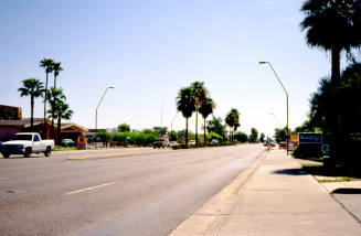 Apache Blvd. looking east from 1000 block