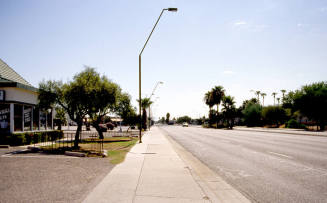 Apache Blvd. looking east at the 1100 block