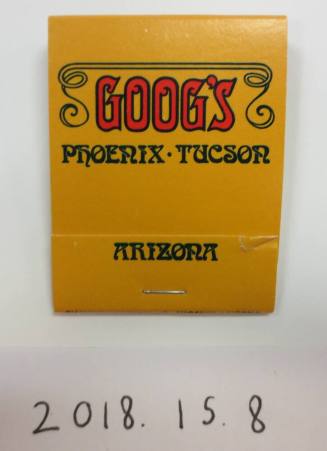 Goog's Restraunt and Cocktail Lounge Matchbook