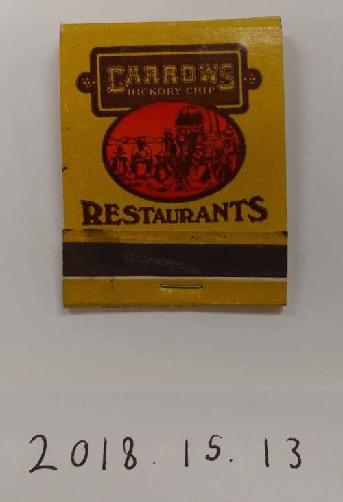 Carrows Hickory Chip Restaurants Matchbook