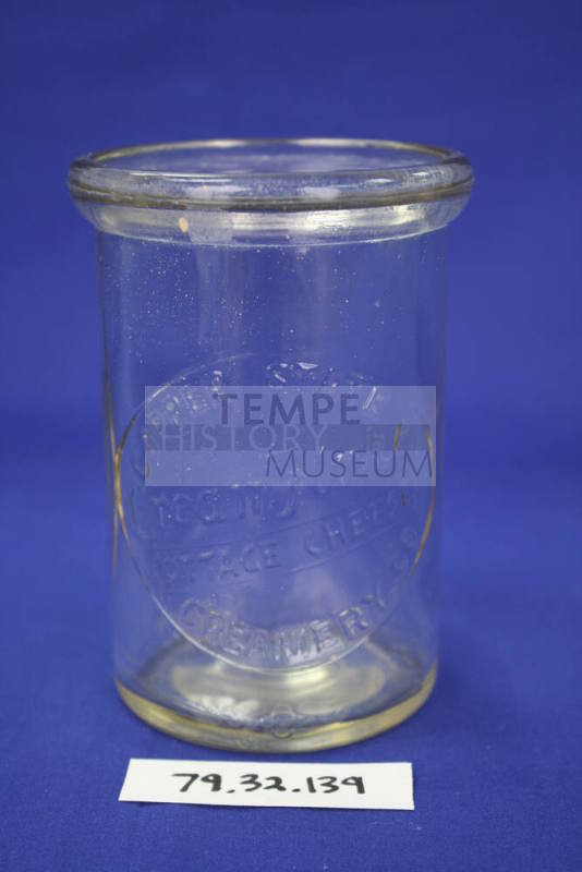 Cream Flake Glass jar