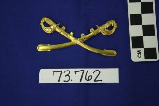 Cavalry insignia associated with Rough Riders (Crossed swords)