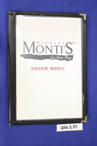 Michael Monti's La Casa Vieja Drink Menu