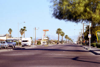 Apache Blvd. looking east