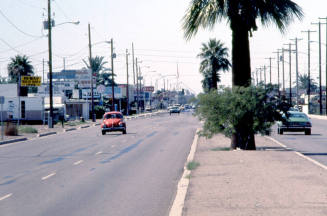 Apache Blvd. looking west at about the 1800 block