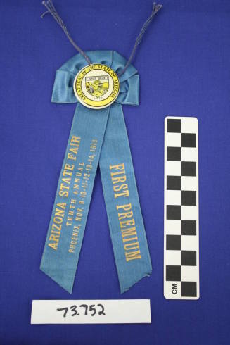 10th Annual State Fair Prize Badge And Ribbon