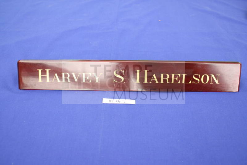 Harvey Harelson Nameplate