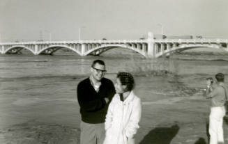Carl and Concha Hertenstein - Salt River, Mill Ave Bridge